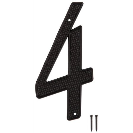 PROSOURCE House Number 4 Black 4In N-014-PS